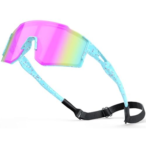 CMBJJU Kids Sunglasses,Youth Baseball Glasses for Boys Girls Age 6-14,Sports UV Protection Goggles