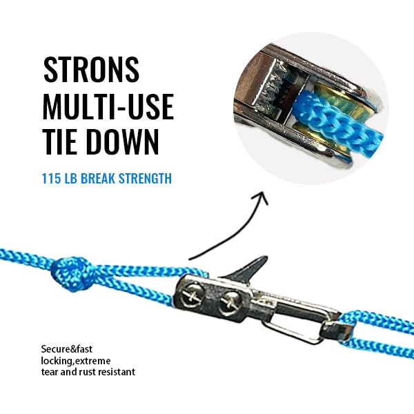 SEESE Rope Tightening Tool & Tensioner: Retractable Rope with Alloy Buckle for Outdoor Enthusiasts - Perfect for Camping T...