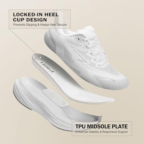 HiBird Women's Slip-On Walking Running Shoes Comfort Tennis Shoes - Cushioned Lightweight Breathable Non-Slip Fashion Snea...