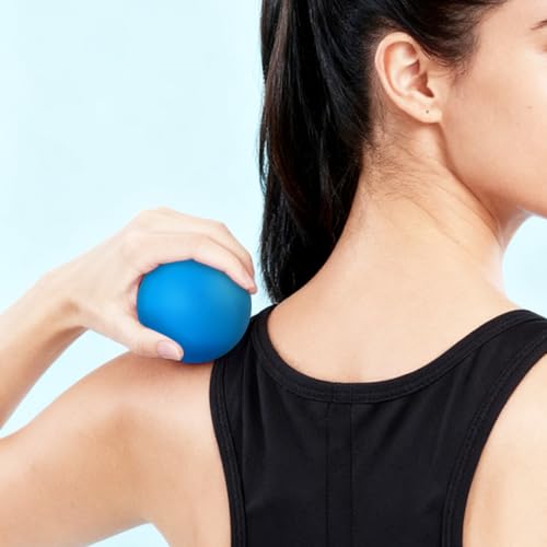 ZUFECY Yoga Ball for Release, 2.5 Inch Silicone Therapy Ball, Deep Tissue Massage for Foot, Shoulder and Back Pain, Handhe...