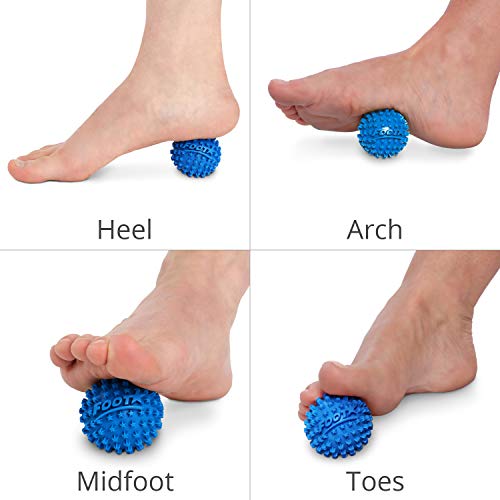Body Back Foot Star® Massager Ball and Plantar Fasciitis Roller - Soothe Foot Stress, Discomfort, Aches, & Tightness (2-In...