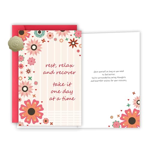 FSSDAS Elegant Get Well Cards, Get Well Soon Gifts for Women, Encouragement Card for Her, Surgery Recovery Gifts for Man, ...