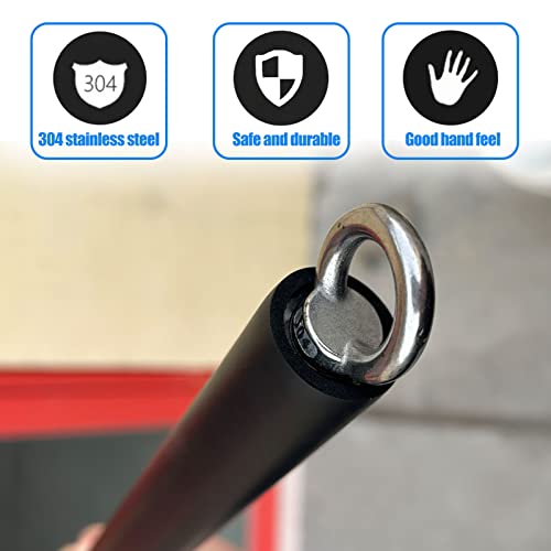KORIKAHM Non-Detachable LAT Pull Down Bar Cable Attachments for Gym, LAT Pulldown Attachments, Straight Bar, Resistance Ba...