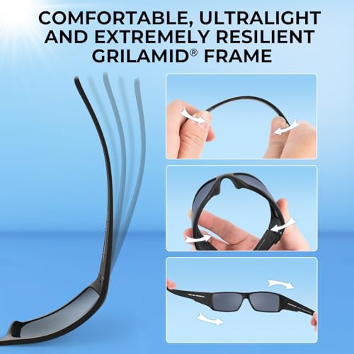 KastKing Iditarod Polarized Sport Sunglasses,PuriVex Protective Lens Coating Fishing Sunglasses For Driving Cycling Running