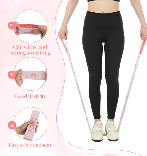Stretching Strap, 12 Loops Yoga Straps for Stretching, Multi Loop Stretch Band for Flexibility Training, Leg Stretch & Exe...