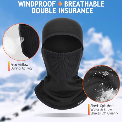 HASAGEI Ski Mask,Balaclava Face Mask for Men&Women,Winter Windproof and Warm,UV Protection Mask,Motorcycle Snowboard&Riding