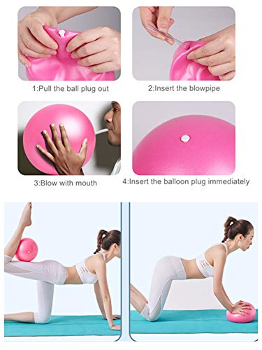 YXILEE Pilates Ring Circle Set - Workout at Home Workout Equipment Women - Booty Bands Stretching Equipment Pilates Mini E...