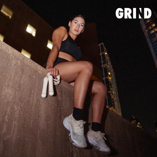 GRIND | Jump Rope - Adjustable "Float" | Tangle-Free, Rapid Speed with Ball Bearings | Ergonomic Soft Grip Handles | Skipp...