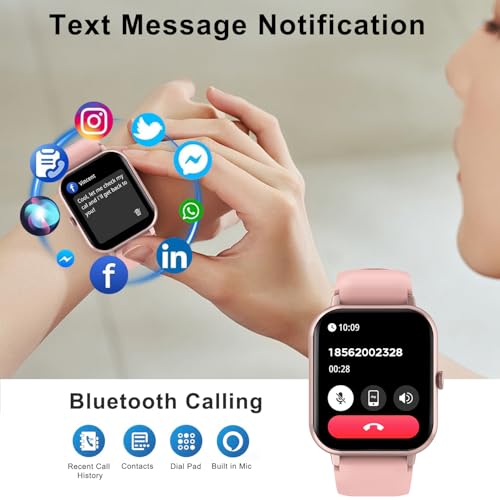 Smart Watch for Men Women Compatible with IOS Android Phone, 1.83" Full Touchscreen IP68 Waterproof Smart Watches,Fitness ...