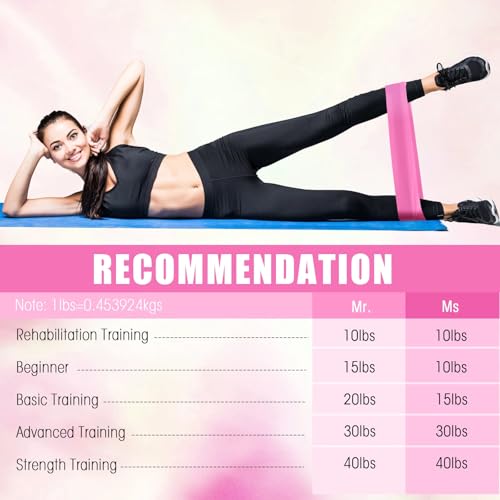 DEEKIN 20 Pcs Resistance Bands Resistance Loop Exercise Bands Exercise Equipment Elastic Drag Ring for Women and Men Home ...
