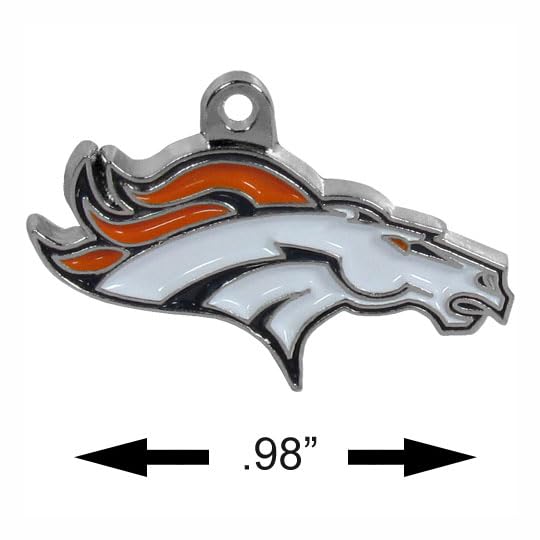 NFL Siskiyou Sports Womens Denver Broncos Chrome Dangle Earrings One Size Team Colors