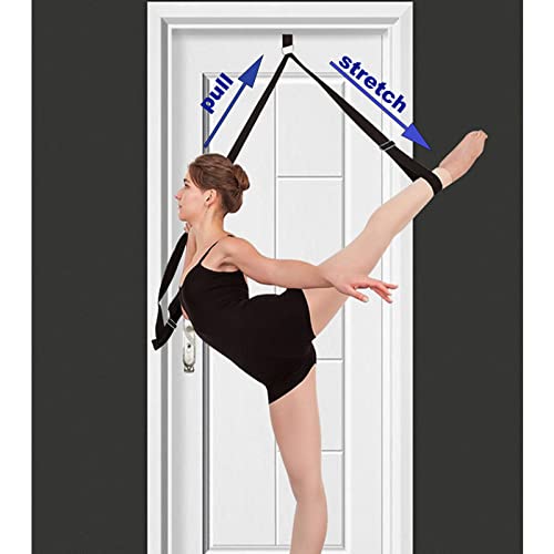 tchrules Door Leg Stretcher, Door Flexibility & Stretching Leg Strap - Great for Ballet Cheer Dance Gymnastics or Any Spor...