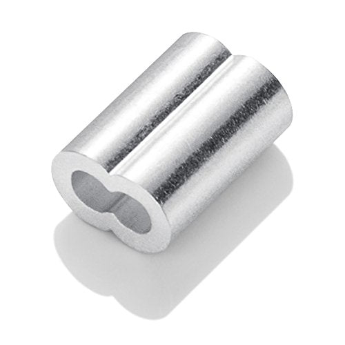 150PCS 1/8" Aluminum Crimping Loop Sleeve for Wire Rope and Cable