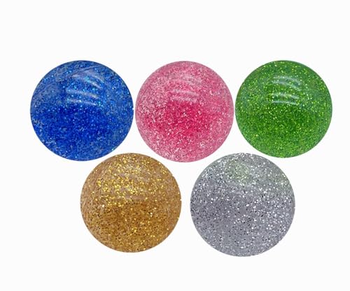 Kikeep Large Bouncy Ball 45mm for Kids Glitter Bounce Balls Party Favors Super Bouncy Balls Gift for Kids Rubber Super Bou...