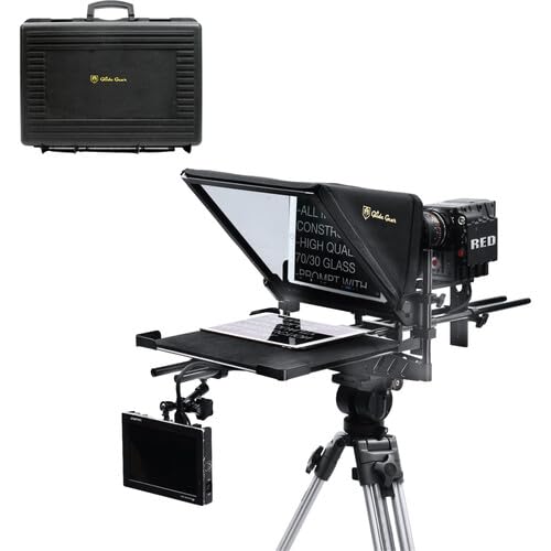 Glide Gear Tmp 1000 Teleprompter - All Camera & Smartphones, Tablets - 17 Glass, Tray, Hard Case, No Assembly