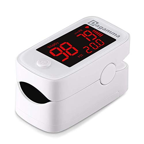 Dagamma DP200 Fingertip Pulse Oximeter, Heart Rate Measurement, Blood Oxygen Saturation Monitor SpO2 with LED Screen, IP22...