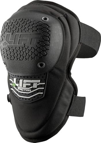 LIFT SAFETY Factor Knee Guards | Hard Shell Impact Protection | EVA Foam Padding for Comfort | Adjustable Straps for Secur...