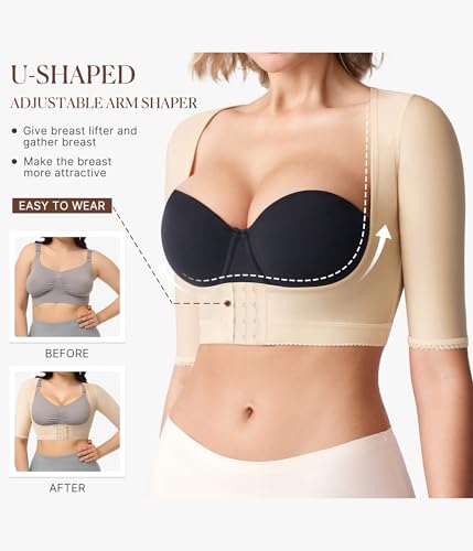 BRABIC Women's Shapewear Tops Post Surgery Compression Sleeve for Arm Shaper