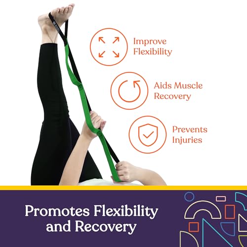 SPECIAL SUPPLIES Yoga Strap for Stretching, Stability Training, Fitness, Flexibility, Physical Therapy, Home Workout Equip...