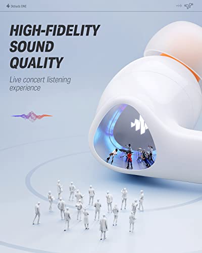 Donner Wireless Earbuds Noise Cancelling, Bluetooth 5.2 Earphones with 5 x EarTips, 4 Mic Clear Calls, 12mm Drivers, App f...