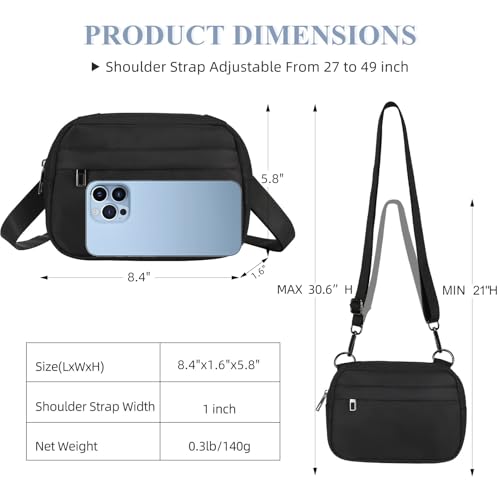 MAXTOP Small Crossbody Bags for Women Belt Bag Fanny Pack with Adjustable Strap