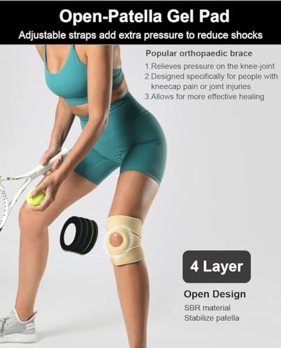 SUJAYU Knee Brace for Men Women Knee Braces for Knee Pain, Patellar Tendon Support Strap, Knee Brace for Meniscus Tear Com...