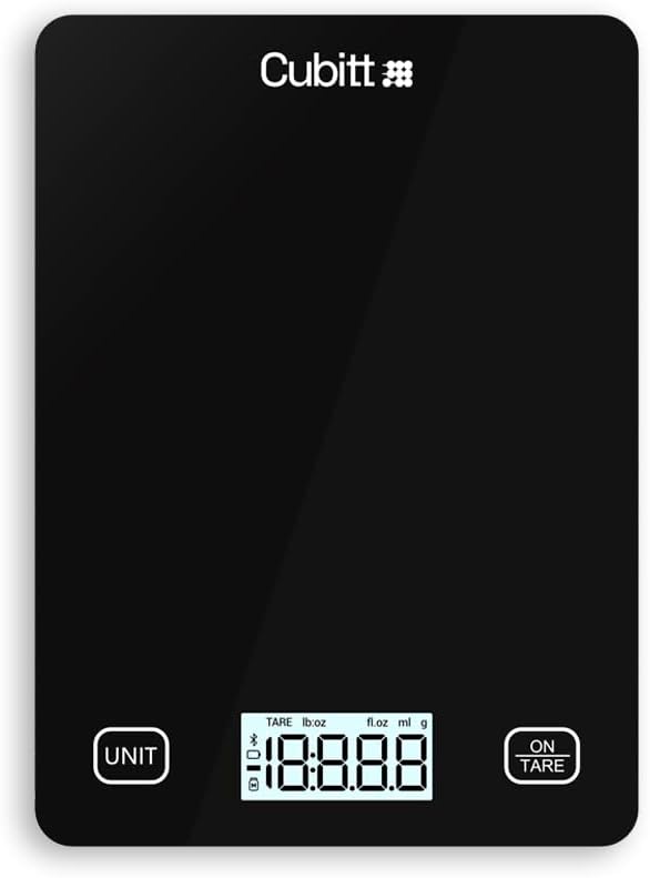 CUBITT Smart Kitchen Scale, Bluetooth Food Scale with Nutritional Calculator for Keto, Macro and Calorie, Digital Grams an...