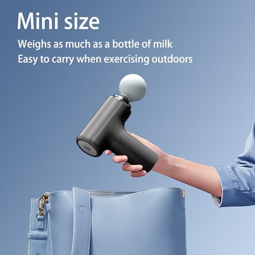 ZEOEZHBI Thanksgiving & Christmas Gift Pick, Mini Massage Gun, Deep Tissue Back Massager for Athletes, Back and Neck Massa...