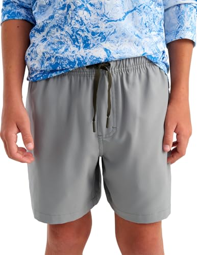 HUK Unisex-Child Pursuit Volley, Quick-Dry Fishing Shorts for Kids
