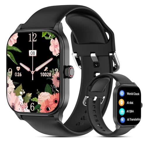 Smart Watch for Women Men with Text and Call, 2025 New AI Smartwatches with Heart Rate/SpO2/Sleep/Stress Monitor, 100+ Spo...