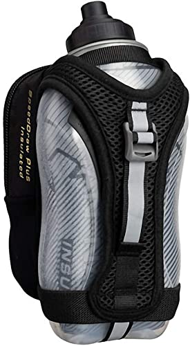 Nathan SpeedDraw Plus Insulated Handheld Water Bottle – Grip-Free Running Flask for Runners, Hiking, and Sports
