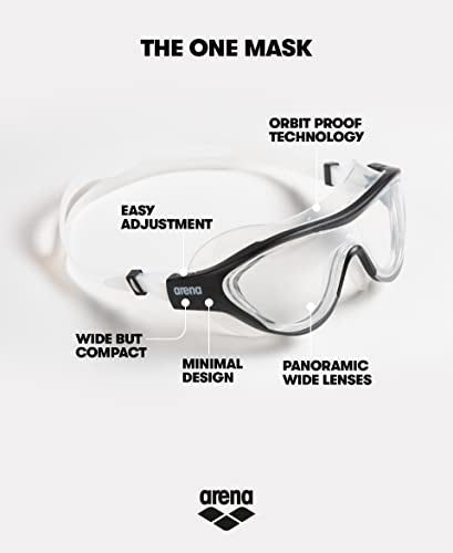 ARENA Unisex Adult The One Swim Mask Fitness Swimming Goggles Men and Women Large Fit Polycarbonate Mirror/Non-Mirror Lens