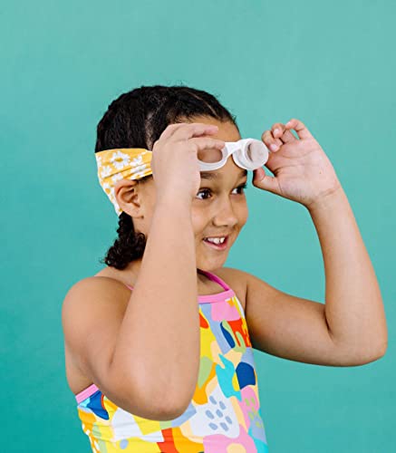 Splash Place SWIM GOGGLES with Fabric Strap - Adult & Kids Swim Goggles - Around The World Theme