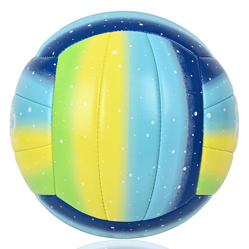 PQKEFO Volleyball,Soft Indoor Outdoor Volleyballs for Kids/Youth/Adults/Elders Gym Games Beach Play and Training（ Official...