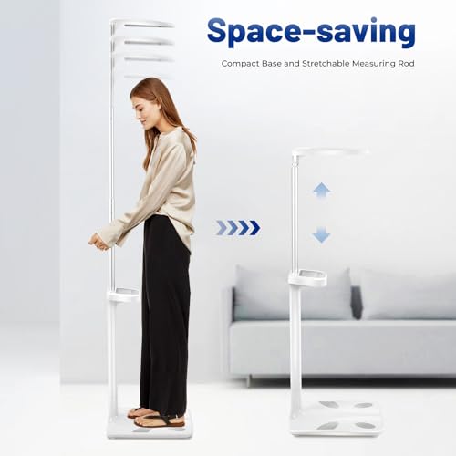 Medical Office Scale,Smart Physician Scale, Medical Scale for Weight and Height Measurement, Non-Contact Sonar Ranging Al...