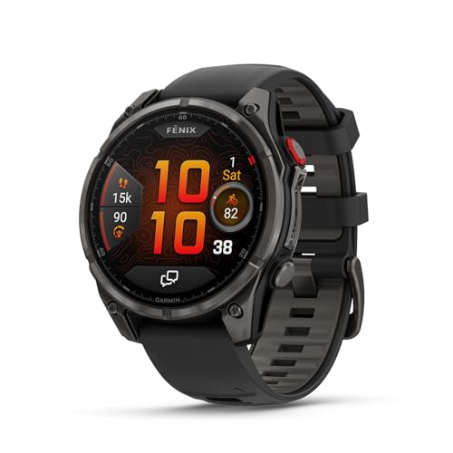 Garmin fēnix® 8 Pro, 47mm, AMOLED Display, Premium Connected Multisport GPS Smartwatch, inReach® Technology, Sapphire, Car...