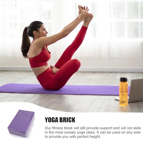 Yoga Blocks 2 Pack, High Density EVA Foam Block, Non-Slip Yoga Bricks, Gym Bricks, Fitness Exercise Blocks for Balance Tra...