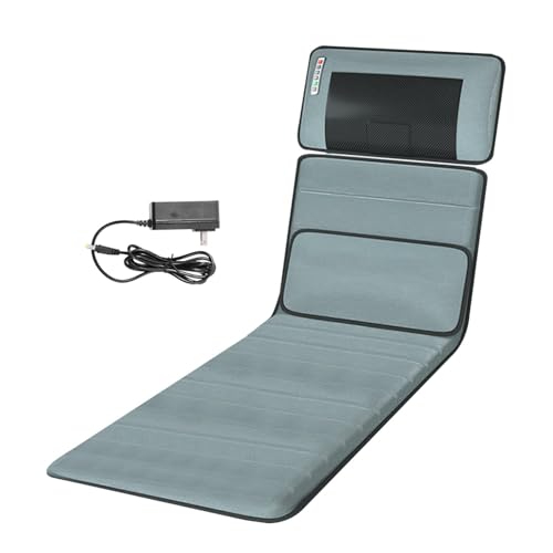 Full Body Massage Mat with Heat | 3D Lumbar Traction & Relaxation | Shiatsus Neck Massager with Massage Points | Electric ...