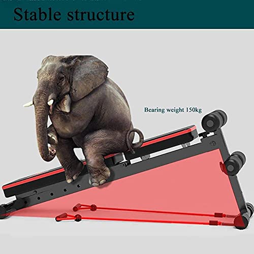 Sit-ups Auxiliary Multifunction Weight Bench Adjustable Supine Board Dumbbell Bench Abdominal Muscles Fitness Equipment fo...