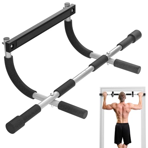 Esakoya Pull Up Bar for Doorway, Portable Pull-up Bar for Strength Training, Body Fitness Workout Bar With Thickened Stee...