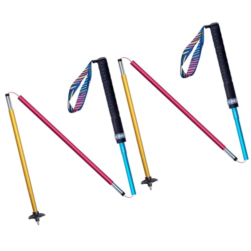 AONIJIE Trail Running Poles 2 Pcs Outdoor Trekking Poles Foldable Aluminum Alloy Sticks Quick Lock Ultralight for Camping ...