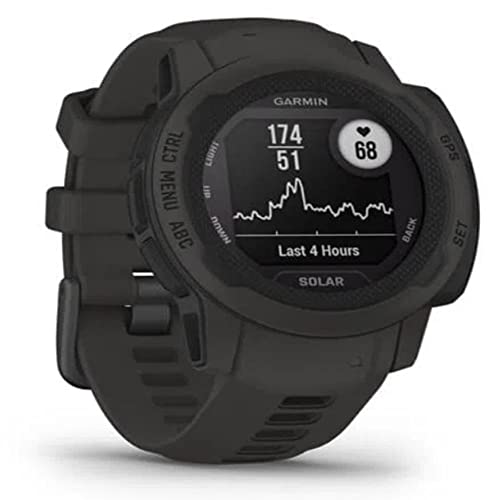 Garmin Instinct 2S Solar Rugged GPS Smartwatch, Graphite