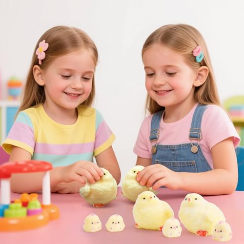 6Pcs Big Taba Squishy Fidget Toys-3.15in, Handmade Ultra Soft Chick Taba Squishy Kit, Cute Fidget Toys Silicone Squeeze To...