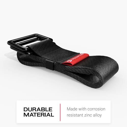 Peloton Yoga Strap | 6 ft. Adjustable and Durable Nylon Strap with Corrosion Resistant Zinc Alloy Rings for Stretching, Pi...