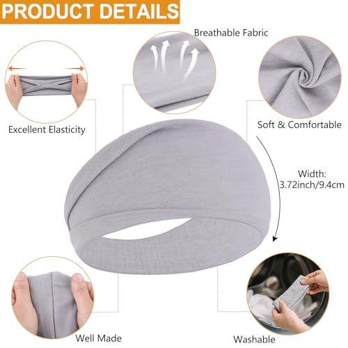RuiYok Black Headbands for Women 6PCS,Non Slip Head Bands Hair Accessories for Securing Hair,Elastic Hairbands for Yoga Wo...