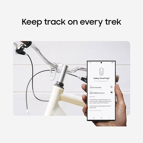 Samsung Galaxy SmartTag2, Bluetooth Tracker, Smart Tag Tracking Device, Item Finder for Keys, Wallet, Luggage, Pets, Use ...