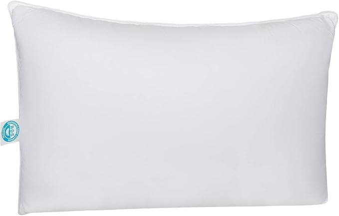 East Coast Bedding Standard Pillow Cozy Dream Firm Pillow, Medium Support Hotel Pillow, Standard Size 20x26 Inch Goose Feather Down Pillows, Pack of 1