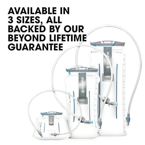 HydraPak Water Reservoir (1.5L, 2L, 3L) - Hydration Bladder Fits Most Backpacks – High-Flow Bite Valve, Leak Proof, Fully ...