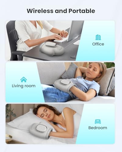 COMFIER Cordless Hand Massager for Arthritis and Carpal Tunnel, Updated Bigger Electric Hand Massager with Heat and Compre...