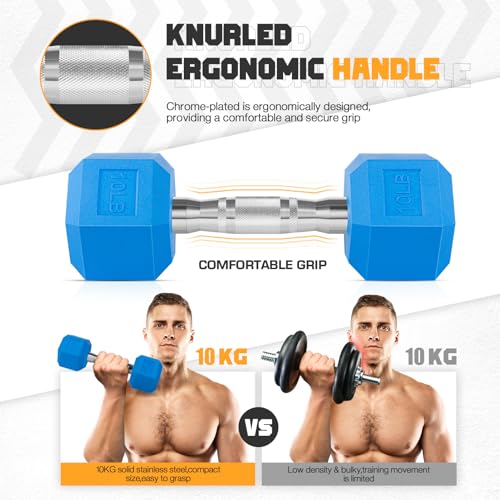 Portzon Weights Dumbbells Pink Colors Compatible with Set of 2 Neoprene/Rubber Dumbbells,1-15 LB, Anti-Slip, Anti-roll, He...